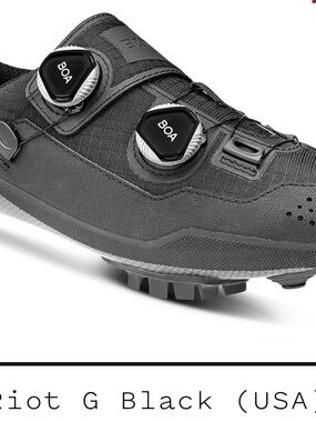 Men's Black BOA Cycling Shoe - Riot G